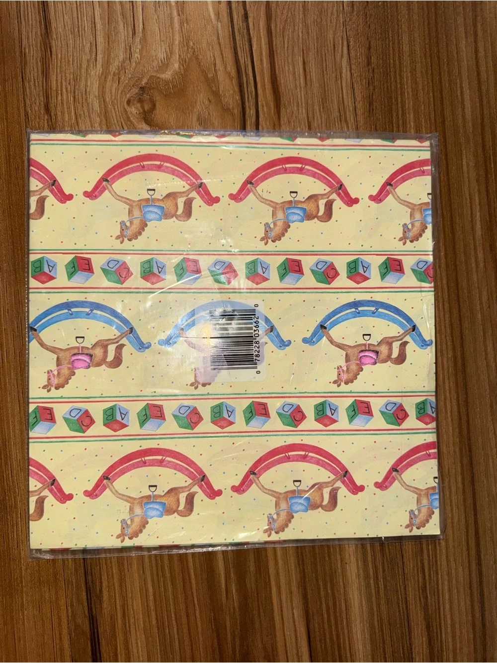 Baby Rocking Horse Gift Wrap Sheets - Multi-Color